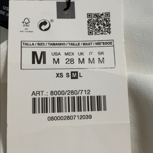 NWT. Zara Buttoned Vest Dress. Size XS, M. - Picture 8 of 8